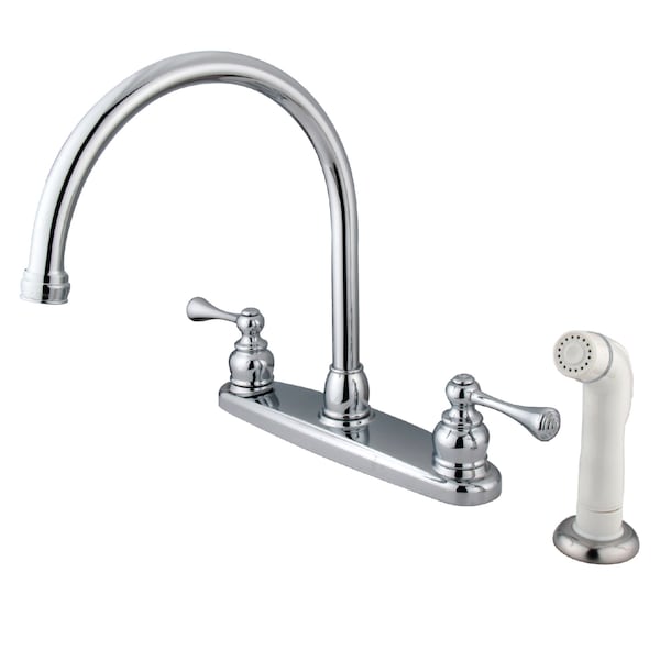 8" Centerset Kitchen Faucet, Chrome